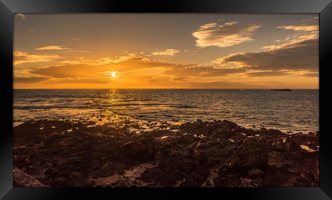 El Cabezo sunset Framed Print by Naylor's Photography