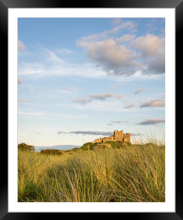 Portrait - Bamburgh Castle Framed Mounted Print by Naylor's Photography