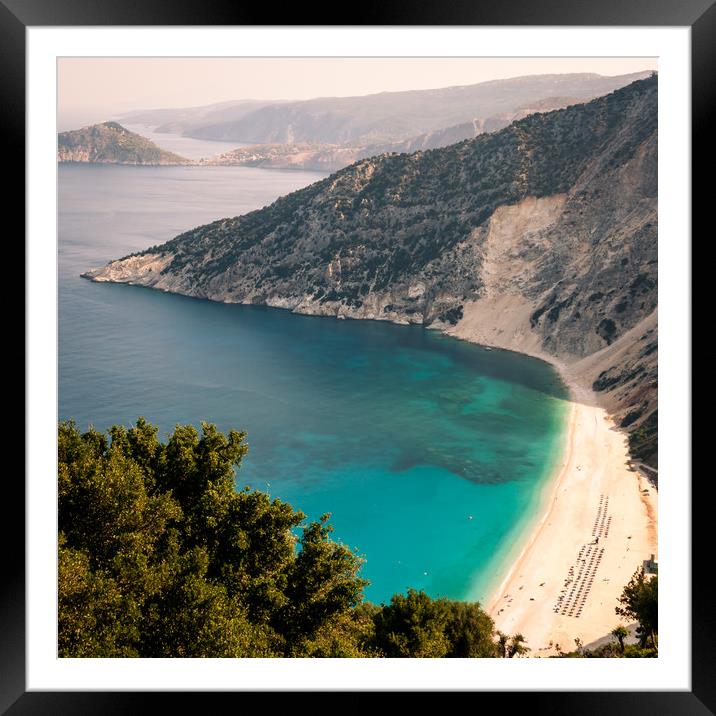 The most beautiful Myrtos Beach Framed Mounted Print by Naylor's Photography