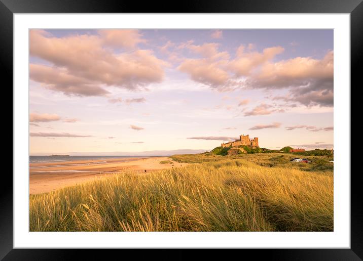 Bamburgh Castle Historic site Framed Mounted Print by Naylor's Photography