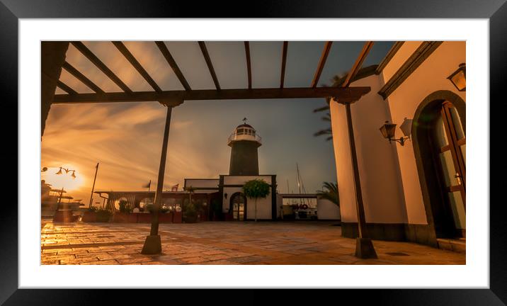 Sunset at the lighthouse  Framed Mounted Print by Naylor's Photography
