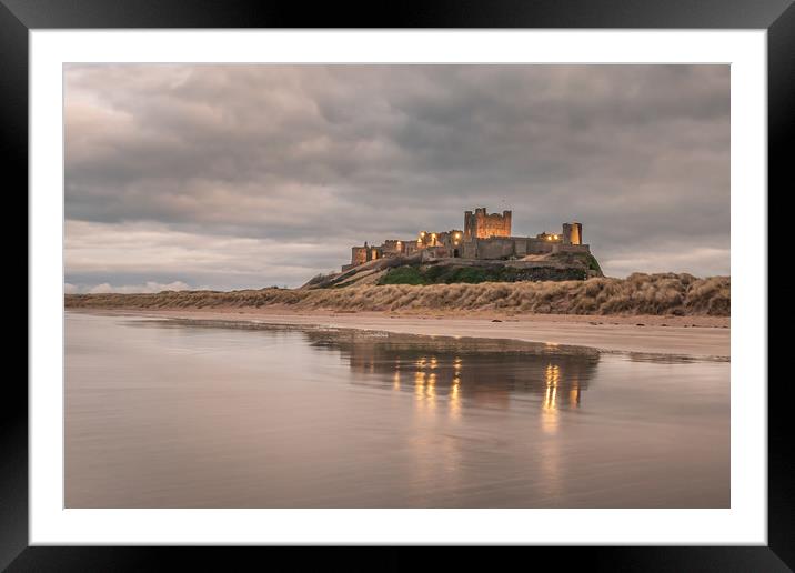 Reflections of Bamburgh Framed Mounted Print by Naylor's Photography