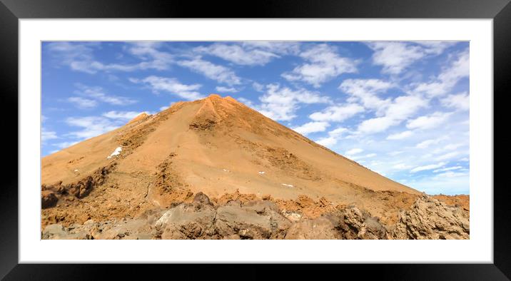 The Volcano Mount Teide, Tenerife  Framed Mounted Print by Naylor's Photography