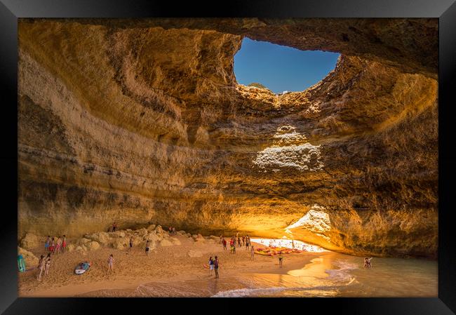 The Benagil Cave Framed Print by Naylor's Photography
