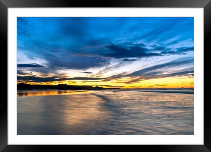 Beautiful Bamburgh Beach Framed Mounted Print by Naylor's Photography