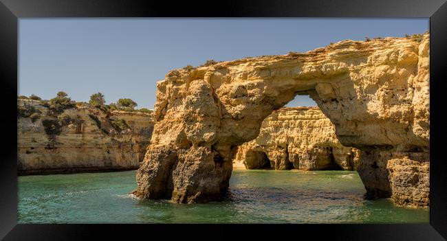 Coast and Caves Albufeira Framed Print by Naylor's Photography