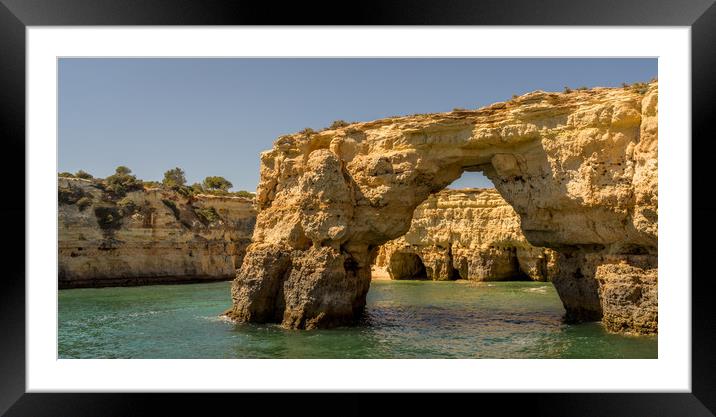 Coast and Caves Albufeira Framed Mounted Print by Naylor's Photography