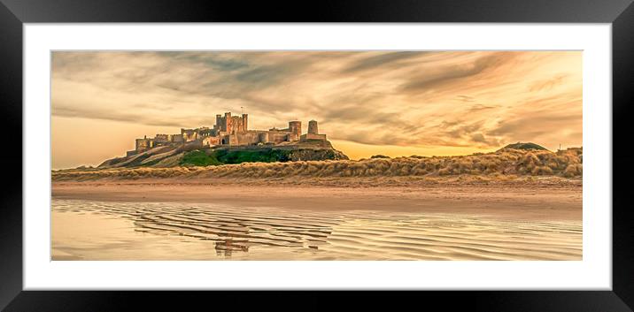Castle on the Beach Framed Mounted Print by Naylor's Photography