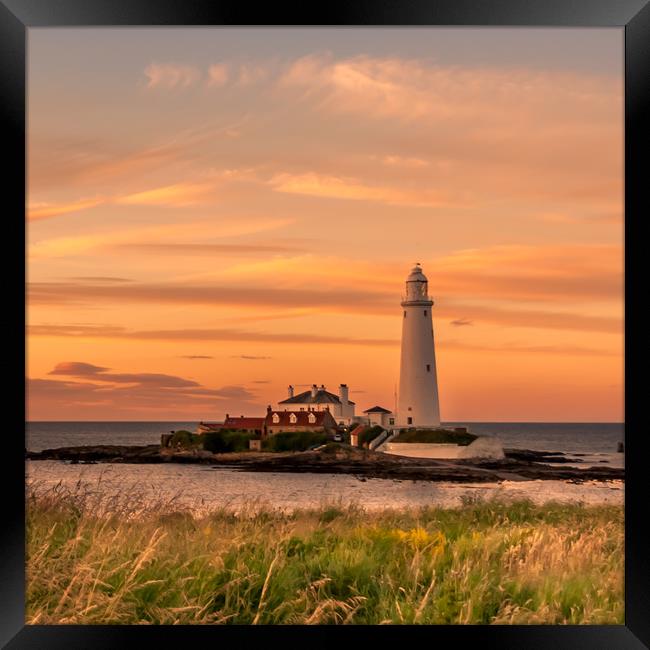 Summers evening sunset at St. Marys Framed Print by Naylor's Photography