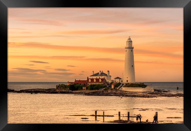 Evening Sunset at St Mary's Framed Print by Naylor's Photography