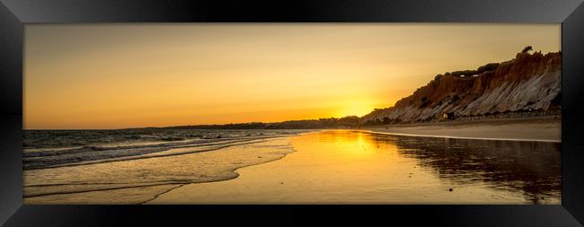 Sunset at Falesia beach Framed Print by Naylor's Photography