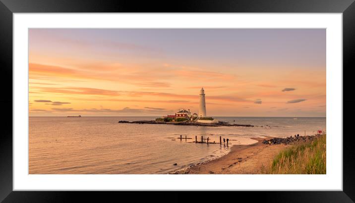 Evening glow at St Mary's Framed Mounted Print by Naylor's Photography