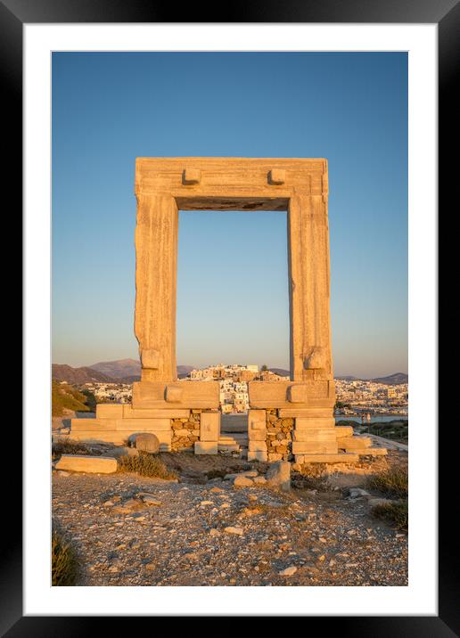 Powerful Temple of Apollo Framed Mounted Print by Naylor's Photography