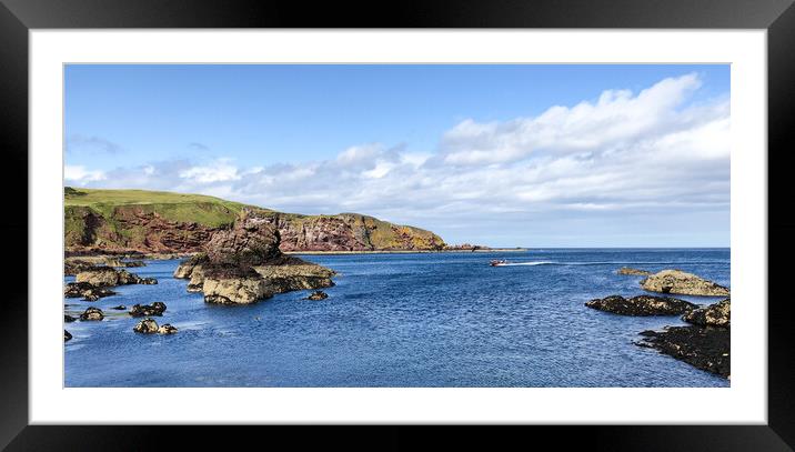 Spectacular Saint Abbs  Framed Mounted Print by Naylor's Photography