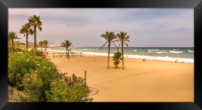 Wish we were here Mojácar Playa  Framed Print by Naylor's Photography