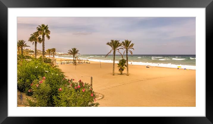 Wish we were here Mojácar Playa  Framed Mounted Print by Naylor's Photography