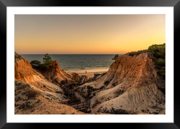 Walk to the beach  Framed Mounted Print by Naylor's Photography