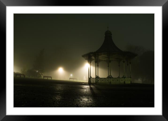 Bandstand Framed Mounted Print by Les Hopkinson