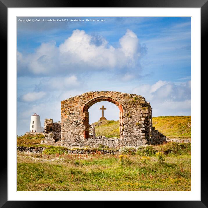  Church of St Dwynwy, Llanddwyn Island Framed Mounted Print by Colin & Linda McKie