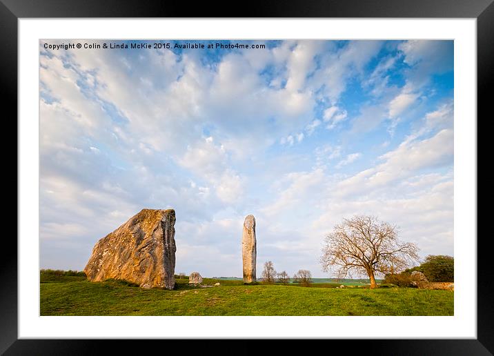 Standing Stones, Avebury, Wiltshire Framed Mounted Print by Colin & Linda McKie