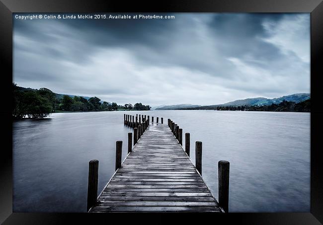 Coniston Water, Cumbria, England Framed Print by Colin & Linda McKie