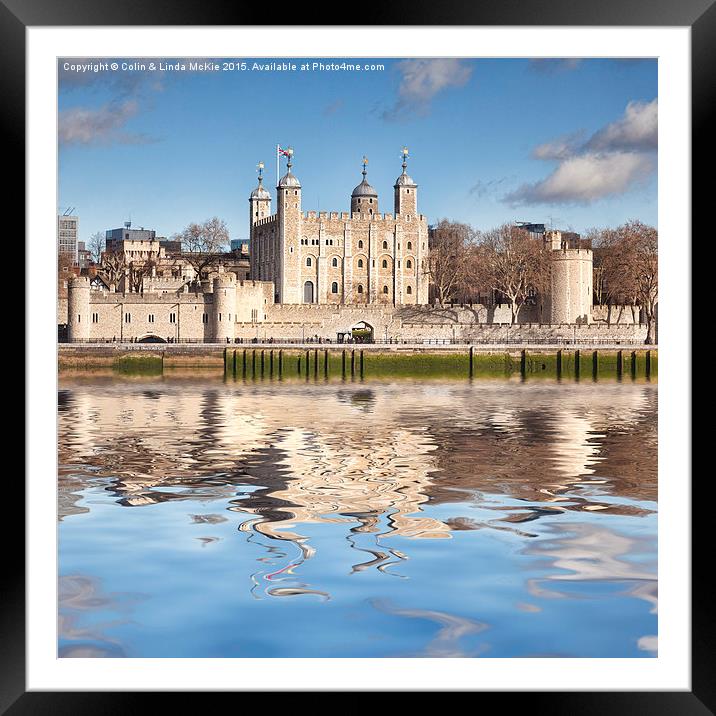  Tower of London Framed Mounted Print by Colin & Linda McKie