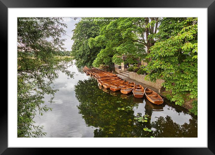  Boats on the River Stour Framed Mounted Print by Colin & Linda McKie