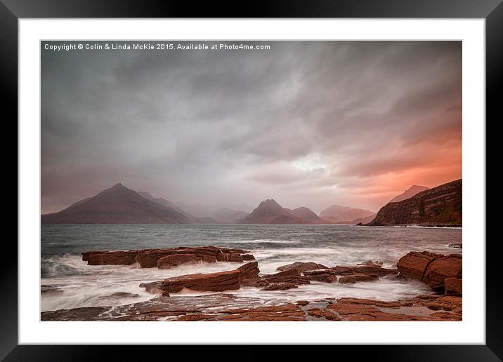 Cuillins from Elgol Framed Mounted Print by Colin & Linda McKie