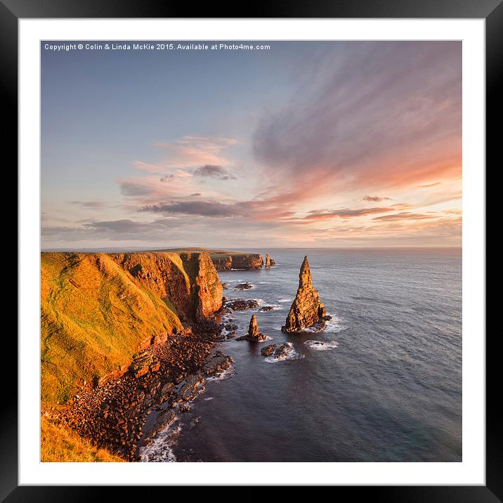  Stacks of Duncansby Framed Mounted Print by Colin & Linda McKie