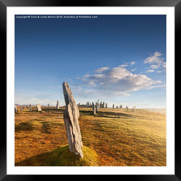 Standing Stones of Callanish Framed Mounted Print by Colin & Linda McKie
