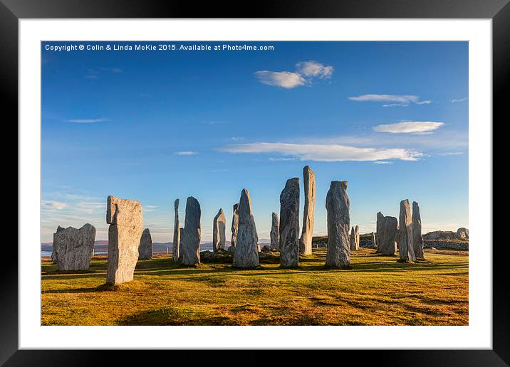  Callanish Stone Circle Framed Mounted Print by Colin & Linda McKie