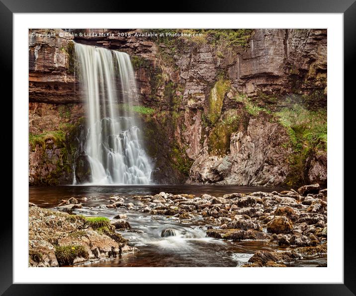 Thornton Force, Yorkshire Dales Framed Mounted Print by Colin & Linda McKie