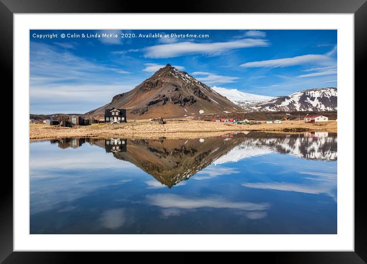 Arnastarpi and Stapafell, Iceland Framed Mounted Print by Colin & Linda McKie