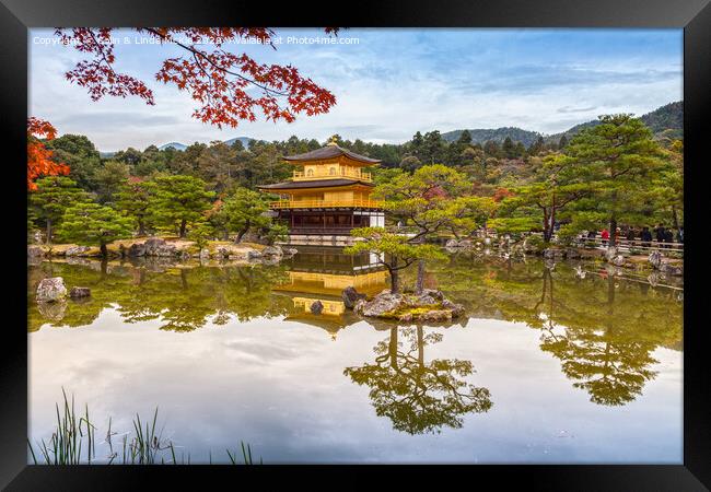 Golden Pavilion, Kyoto, Japan Framed Print by Colin & Linda McKie