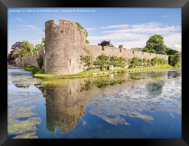 Bishop's Palace at Wells Framed Print by Colin & Linda McKie