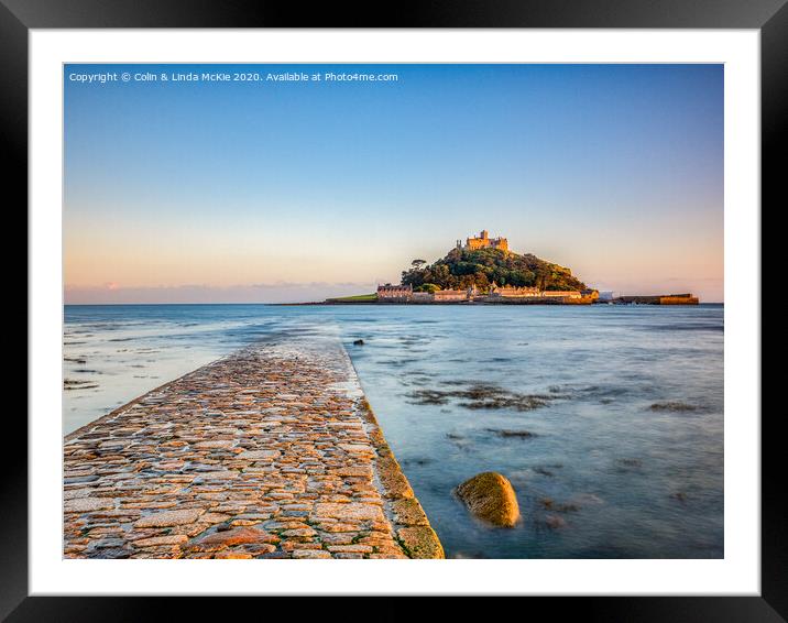 St Michael's Mount, Cornwall Framed Mounted Print by Colin & Linda McKie