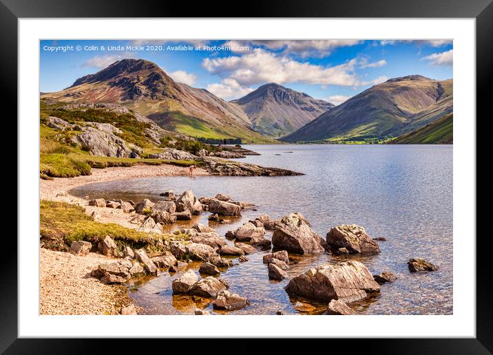 Wastwater and Wasdale Framed Mounted Print by Colin & Linda McKie