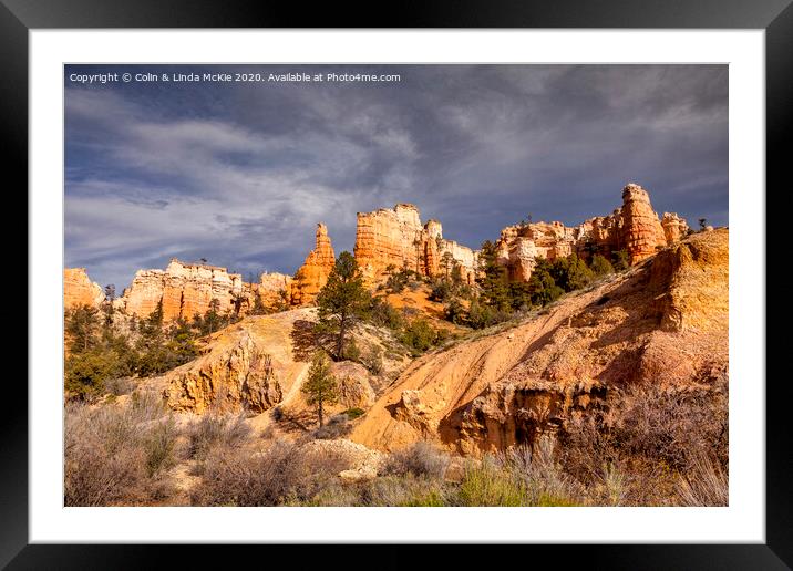 Bryce Canyon, Utah Framed Mounted Print by Colin & Linda McKie