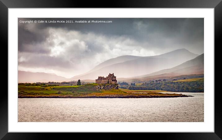 Duart Castle, Mull Framed Mounted Print by Colin & Linda McKie