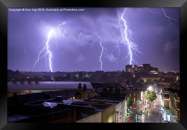 Nature strikes Bournemouth Framed Print by Dan Kyp