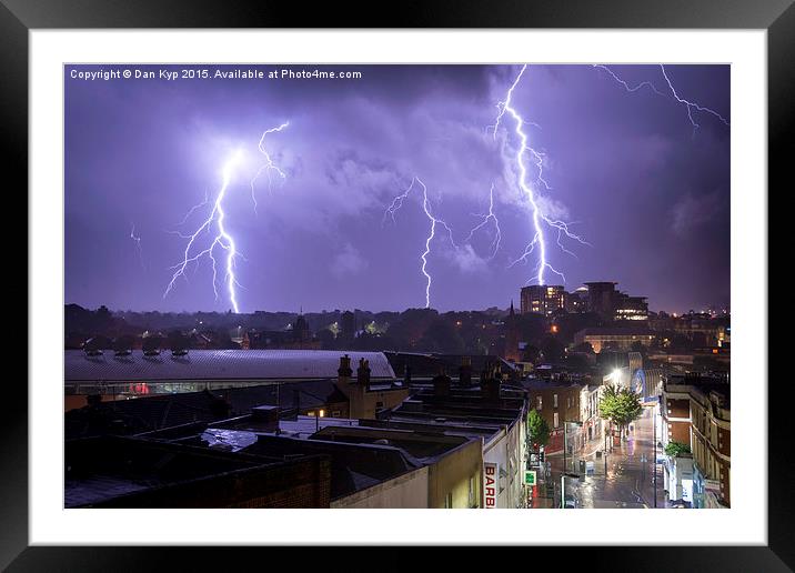 Nature strikes Bournemouth Framed Mounted Print by Dan Kyp