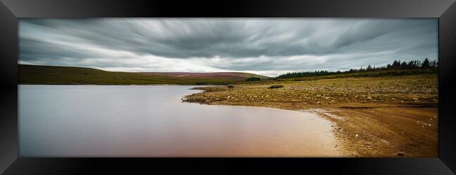 FA0001P - Gorple Lower Reservoir - Panorama Framed Print by Robin Cunningham