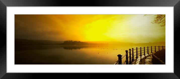 HL0001P - On the Waterfront - Panorama Framed Mounted Print by Robin Cunningham