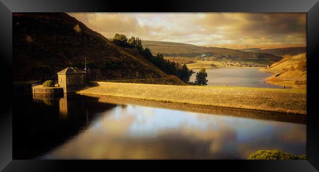 GM0003W - Blakeley & Butterley Reservoirs - Wide Framed Print by Robin Cunningham