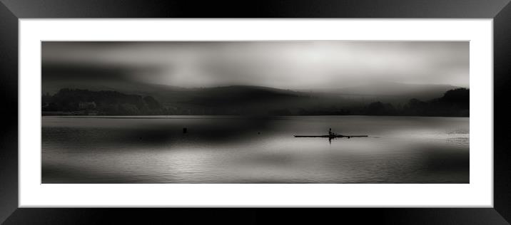 HL0002P - The Oarsman - Panorama Framed Mounted Print by Robin Cunningham