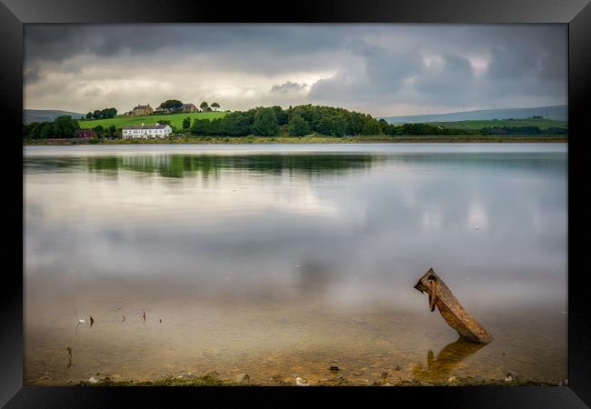 HL0003S - Hollingworth Lake - Standard Framed Print by Robin Cunningham