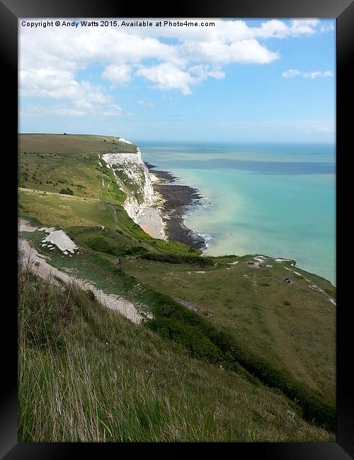 White Cliffs Of Dover Framed Print by Andy Watts