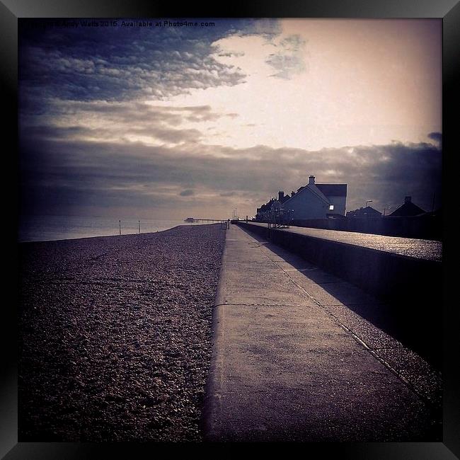  Deal Pier From Sandown Castle Framed Print by Andy Watts