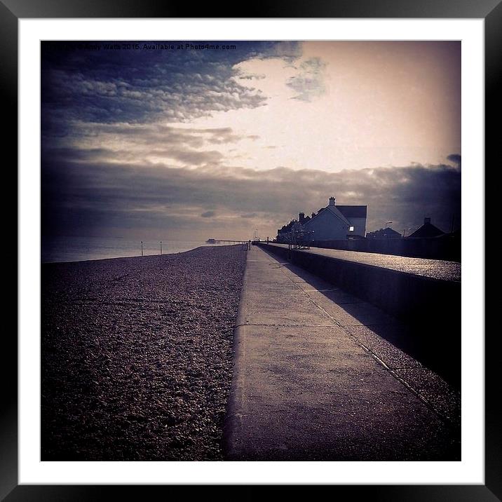  Deal Pier From Sandown Castle Framed Mounted Print by Andy Watts