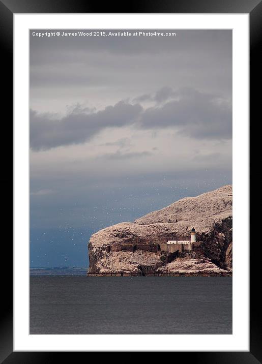  Bass Rock Framed Mounted Print by James Wood